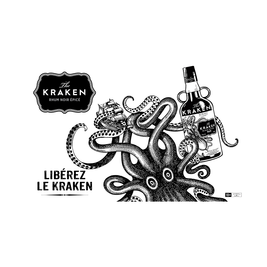 rhum ambré The Kraken