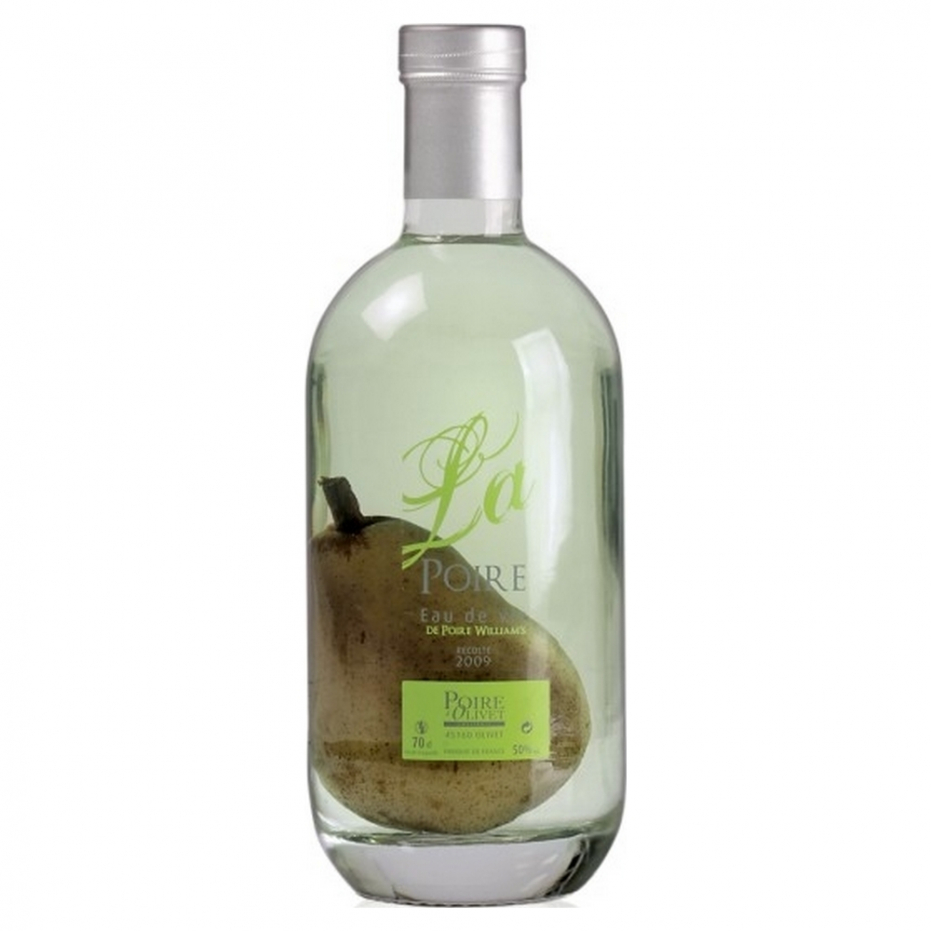 Eau de vie de poire d'Olivet avec son fruit Eau de vie de poire d'Olivet avec son fruit