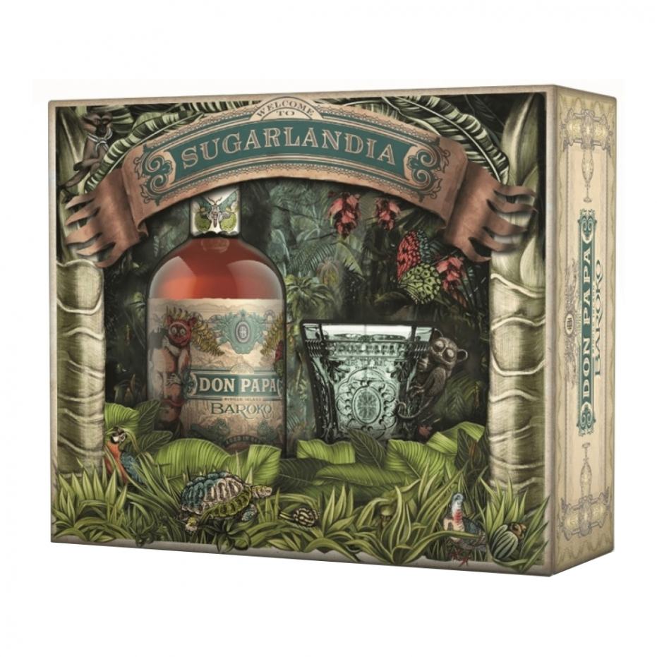 Don Papa Baroko Coffret 1 Verre Sugarlandia Don Papa Baroko Coffret 1 Verre Sugarlandia