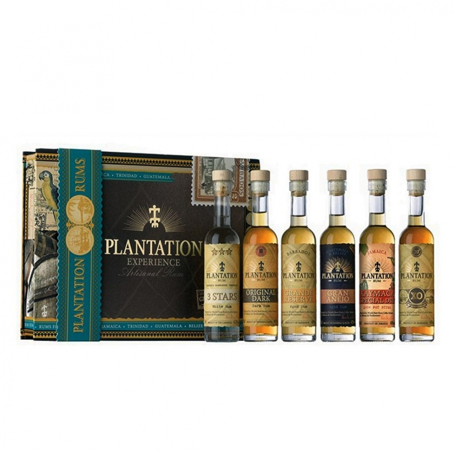 PLANTATION Coffret Rhum 6x10cl PLANTATION Coffret Rhum 6x10cl