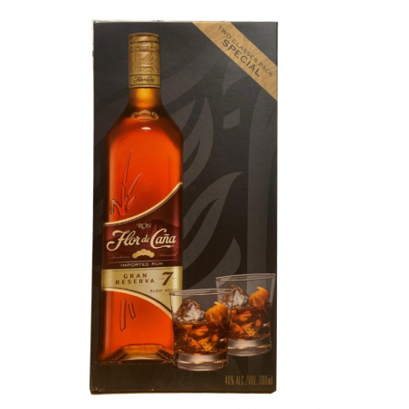 Coffret Flor de Cana 7 ans + 2 verres4031