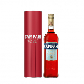 Campari 70 cl avec étui métal
