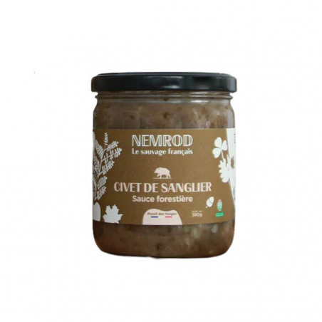 Civet de sanglier sauce forestière 380g - Nemrod4442