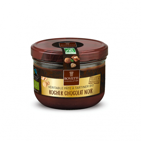 Pate à tartiner rocher noisette chocolat noir - Bovetti4479