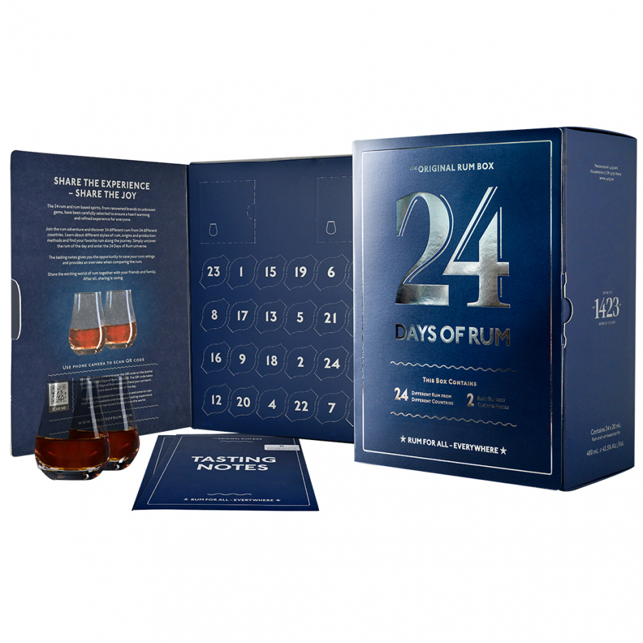 Coffret Calendrier de l'Avent Rhum - 24 days of Rum - La Compagnie des  Bonnes Bouteilles