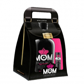 Mom gin handbag with lipstick