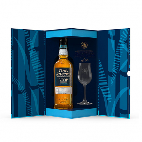 Trois Rivières Rhum VSOP + coffret verre6659