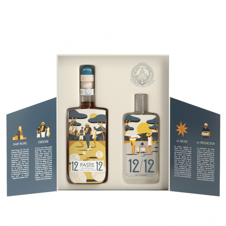 Pastis 12/12 Édition Pétanque - Coffret Sunset avec Carafe6734