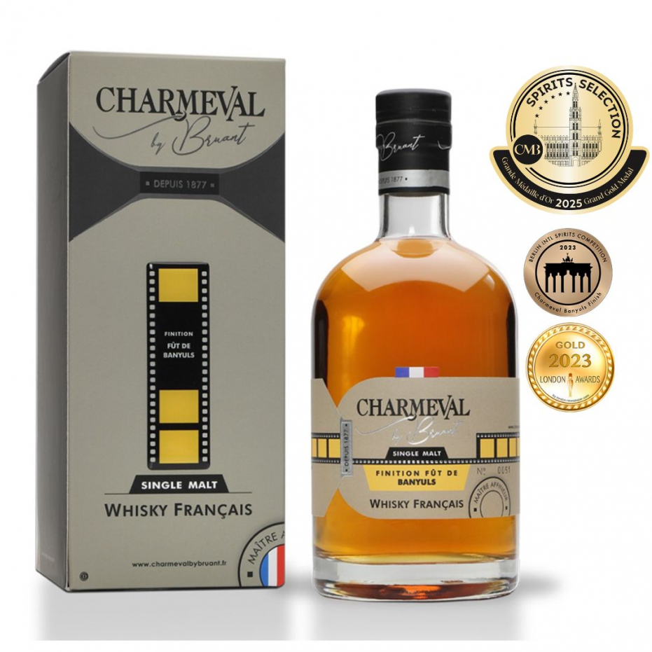Bouteille de Whisky Charmeval Finition Fût de Banyuls