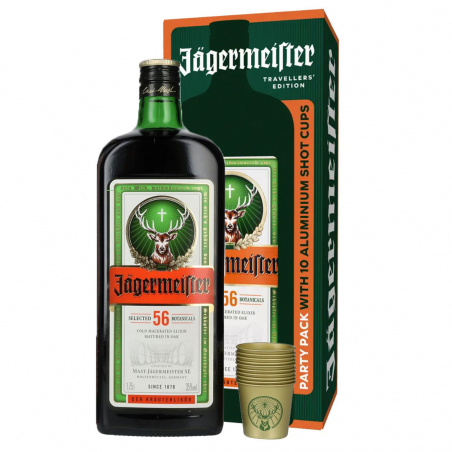 Jagermeister "Party Box" + 10 shots métal7007