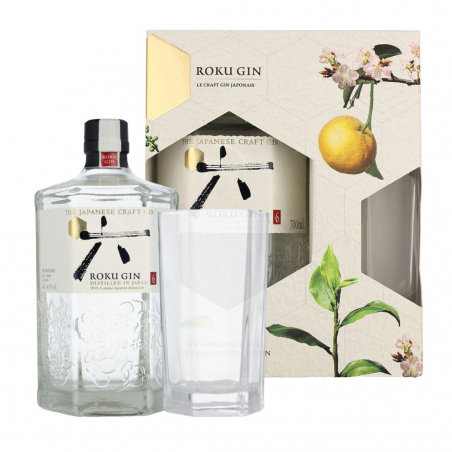Roku Gin coffret avec 1 verre7186