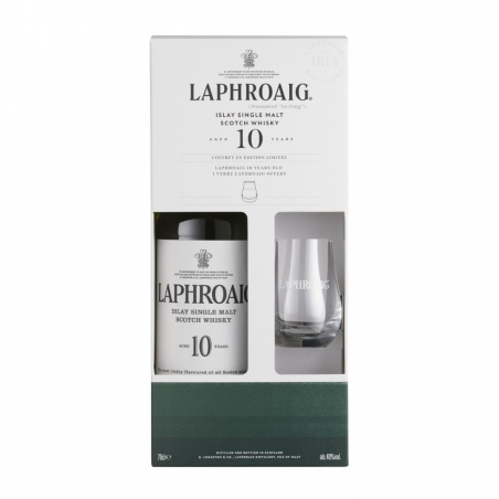 Laphroaig 10 ans Single Malt - Coffret 1 verre7188